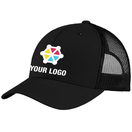 20-STC39, One Size, Black/Black, Front Center, Your Logo + Gear.